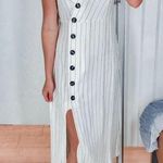 Marshalls White and black striped dress  Photo 0