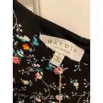 Hayden Brand New Los Angeles Women's Size Large Black Floral Print Midi Dress Photo 2