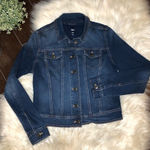 Gap  denim dark washed jean jacket sz small Photo 0