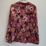 Mystree  Floral Pullover Merlot Blouse - Size Large - NWT Photo 1