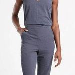 Athleta  Brooklyn Textured Jumpsuit Slate Blue Photo 0