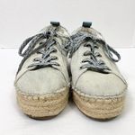 Sam Edelman  Carleigh Blue Chambray Denim Lace Up Espadrilles Sneakers Shoes Photo 1