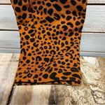 Lands End 508039 Caramel Leopard Mid Rise Knit Leggings Lounge Active Mob Sz S/T Brown Photo 3