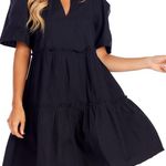 Mud Pie women’s black watson tiered dress Photo 0