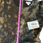 LuLaRoe ‎ Amelia Dress XS Black/Gold A-Line Pleated Knee Length Formal Photo 11