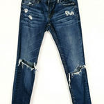 Vigoss  Jager Medium Wash Ripped Distressed Low Rise Skinny Jeans Photo 0