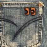 joe's jeans Size 29 Distressed Bootcut 25BR5730 Ben Blue 34" Low Rise, Tall Photo 9