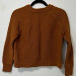 Madewell  Arden V-Neck Crop Pullover Sweater in Golden Pecan Photo 2