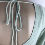 Arden B  100% Cashmere Pistachio Green Long Sleeve sweater S Photo 6