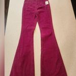 Free People NWT  Jayde Seamed Corduroy Flare Pants Size 26 Photo 4