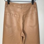 WAYF Brown Faux Leather Straight Leg Pants Size XS Photo 6