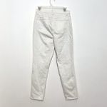 LANDS' END High Rise Slim Ankle Jean White Light Wash High Waisted Cropped Crop Size 8 Photo 6