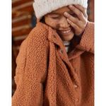 Aerie  Quarter Snap Teddy Fleece Pullover Sweatshirt Photo 1