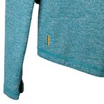 Lucy Long Sleeve Shirt Top Open Back Women’s Size XS Teal Blue Thumbholes Photo 7