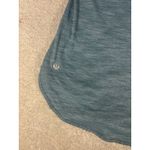 Lululemon tank Top Womens 12 Singlet Heather Teal Scallop Racerback Run Photo 6