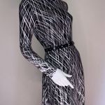 BCBG MAXAZRIA Women’s Dress Blk/Wht Small Photo 1