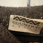 Vintage Country Knits Wool Sweater – Made in New Zealand (XL) Tan Photo 1
