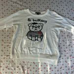 French Connection  le bulldog knit sweater Photo 0