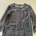 ZARA  Basic Pleated Lace Midi Dress Photo 4