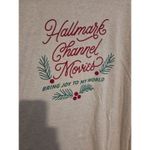 Hallmark Channel Movies "Bring Joy" Christmas Graphic T Shirt, Women's XXL Tee Gray Photo 4