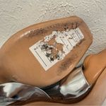 BCBGMAXAZRIA  Henia Tan/Metallic Leather High Heels Size 7.5 EUC Photo 5