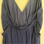 Women’s Lulu's Lost In Paradise Navy Blue Strappy Maxi Dress Size Medium Photo 9