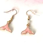 Pink Mermaid Tail Earrings Photo 1
