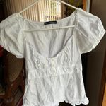 Brandy Melville Blair Cotton Ruffle Top Photo 0