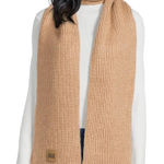 UGG NWOT  Chunky Rib Scarf in Camel Tan Photo 0