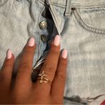 GRLFRND  Helena Distressed Denim Shorts In Color: My Way- Size 24 Photo 6