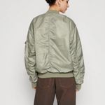 BDG by Urban Outfitters Blake Oversized Bomber Jacket in Khaki Photo 2