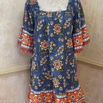 Joie  Chloris Baja Batik Bell Floral Summer Dress womens M Medium Photo 2