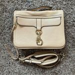 Rebecca Minkoff Bowery leather convertible crossbody dog leash flap bag almond Photo 1