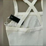 Lulus NWT  Ribbed cross back bodysuit in cream size L Photo 4