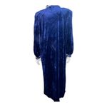 Vintage Diamond Tea Nieman Marcus Zip Front Velour Robe Blue Size undefined Photo 2