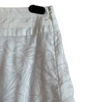 Croft & Barrow Women Midi Skirt 12 White Subtle Floral Cottage Boho Fairy Office Photo 4