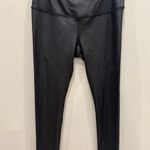 CALIA by Carrie Underwood Power Sculpt Faux Leather Black High Rise Leggings Size L Photo 0