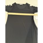 NEW Sympli Stretch Dress Womens 6 Black Going Out LBD 3/4 Sleeve Dark Romantic Photo 4