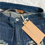 POL NWT‎  Blue Cream Mini Skirt Casual Cargo Photo 2