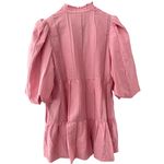 Emily McCarthy Pink Frankie Dress Bubble‎ Sleeve Preppy Mini Pockets Size Medium Photo 2