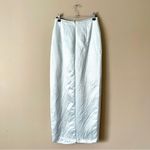 Gunne Sax JESSICA MCCLINTOCK x | Silver Metallic Textured Maxi Skirt Sz 3 Photo 3