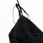 ZARA  gathered ruched black playsuit Photo 5