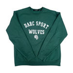 Darc Sport Pullover Crewneck Sweatshirt Sweater Green Unisex S Gym Weightlifting Photo 0