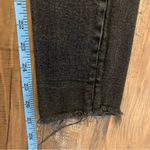 We The Free  High Waisted Black Raw Hem Straight Jeans size 24 Photo 7