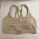 Lululemon  Energy Sports Bra Tan Color Size 10 Padded Photo 5