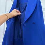 Kenar Vintage Ann Tjian for Dress Sleeveless Tuxedo blazer mini dress Blue Photo 4
