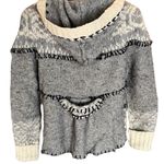 Free People Fair Isle Wool Blend Hooded Cardigan Sweater Photo 7