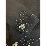 Sears Hong Kong Beaded Flower Embellished Black Wool Jacket Size Medium Photo 5