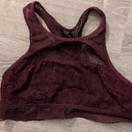 Aerie  burgundy lace racer back bralettes size large Photo 1