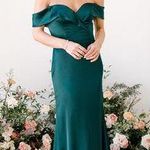 Bardot Revelry  Satin Bridesmaid Dress Photo 0